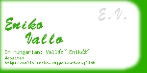 eniko vallo business card